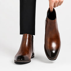 Chelsea boots met side zipper