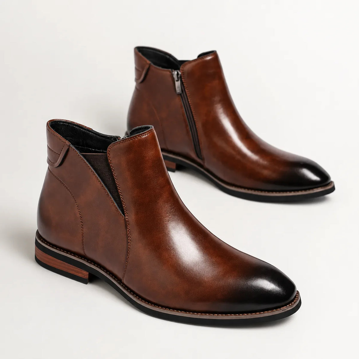 Chelsea boots met side zipper