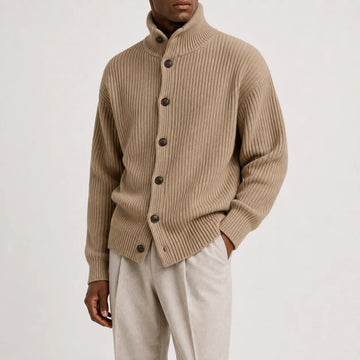 Cardigan met roll neck
