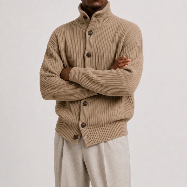 Cardigan met roll neck