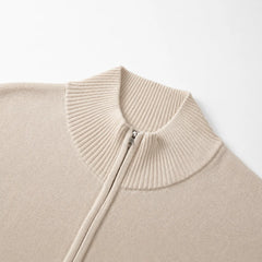 Cardigan met stand collar