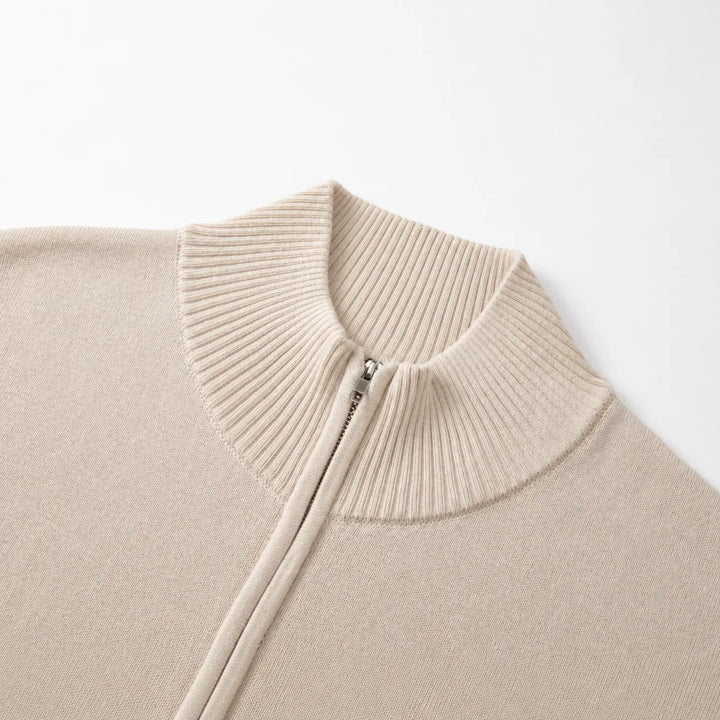 Cardigan met stand collar