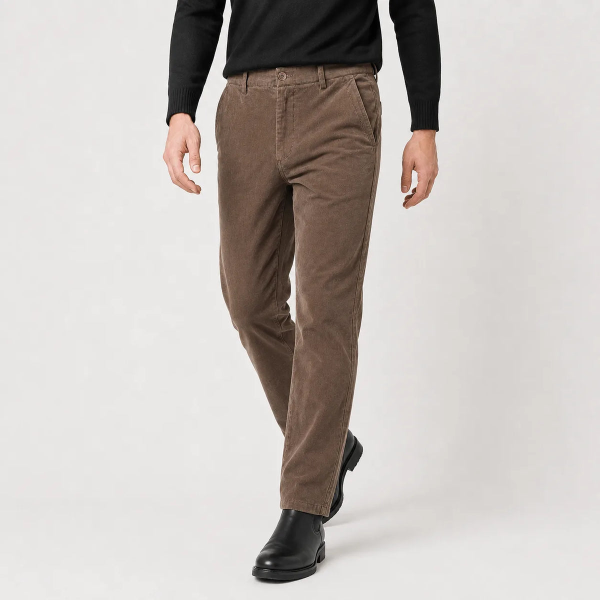 Pantalons straight leg corduroy