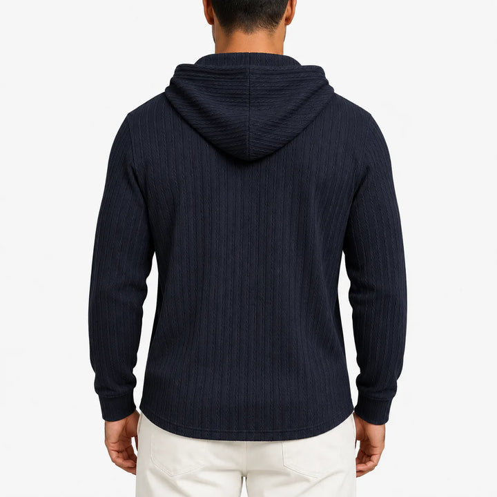 Hoodie met textuur en capuchon