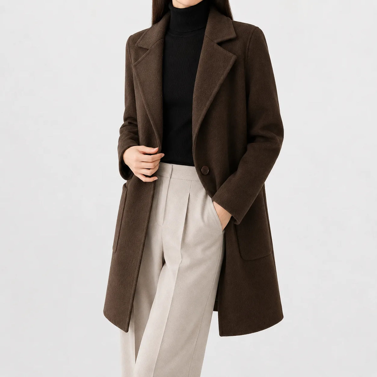 Trenchcoat met notched lapel