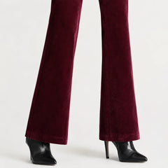 Bootcut broek met corduroy