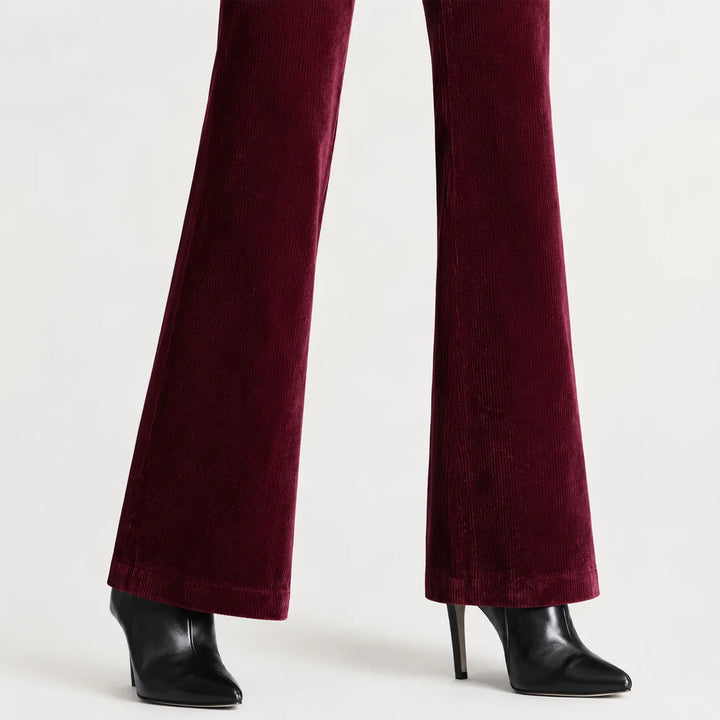 Bootcut broek met corduroy
