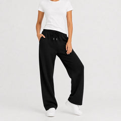 Jogger broek met brede pijpen