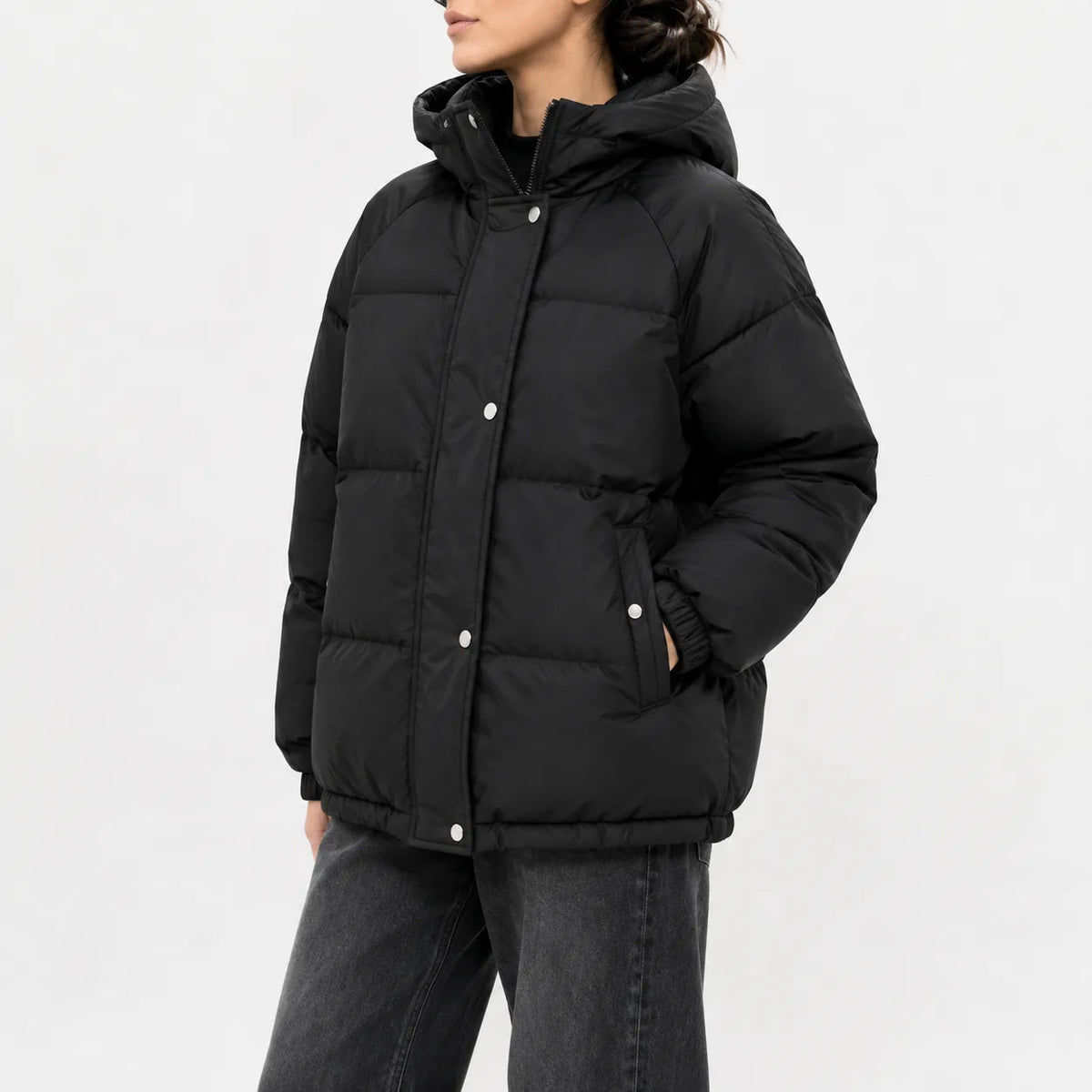 Hooded puffer jacket