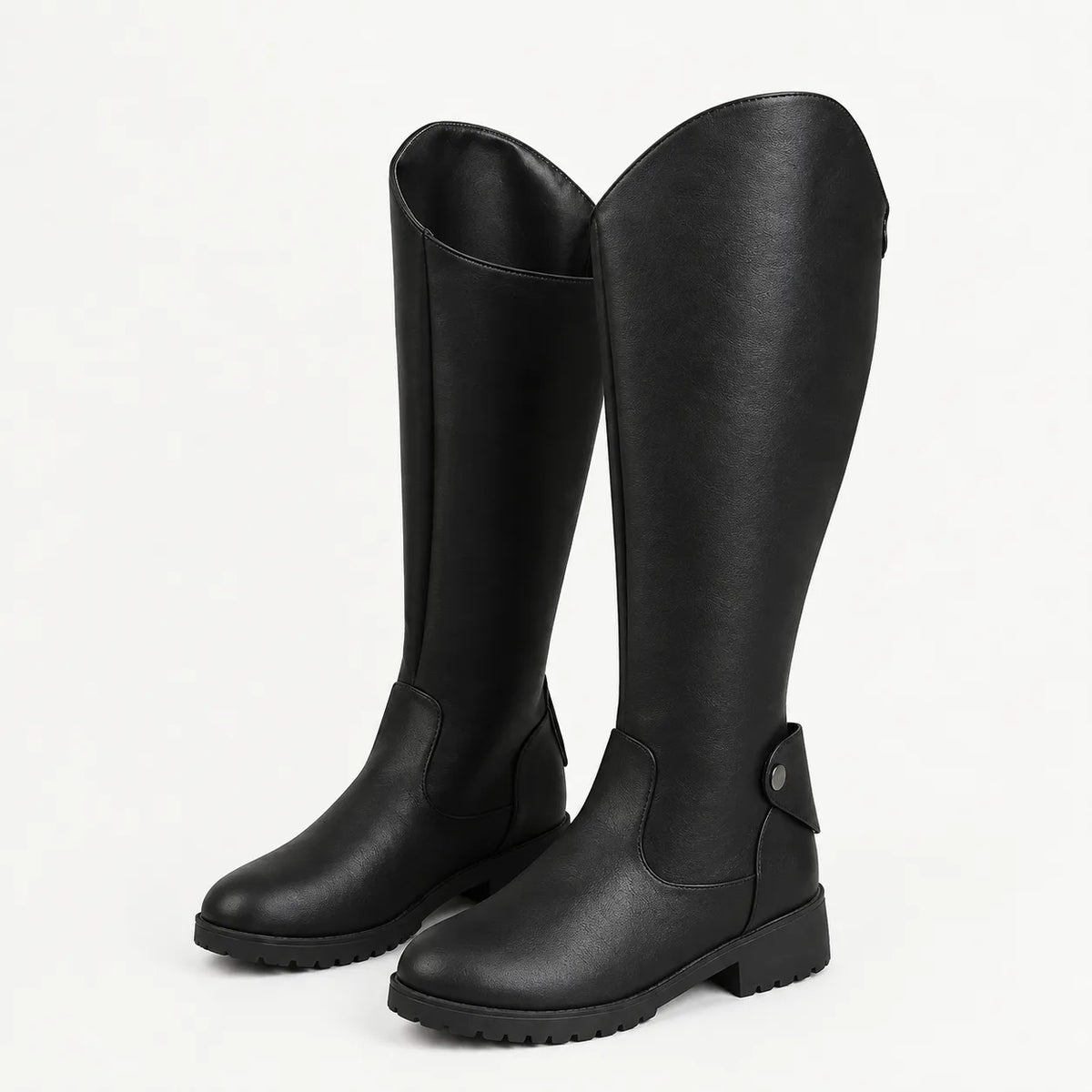 Knee-high laarzen met blokhak
