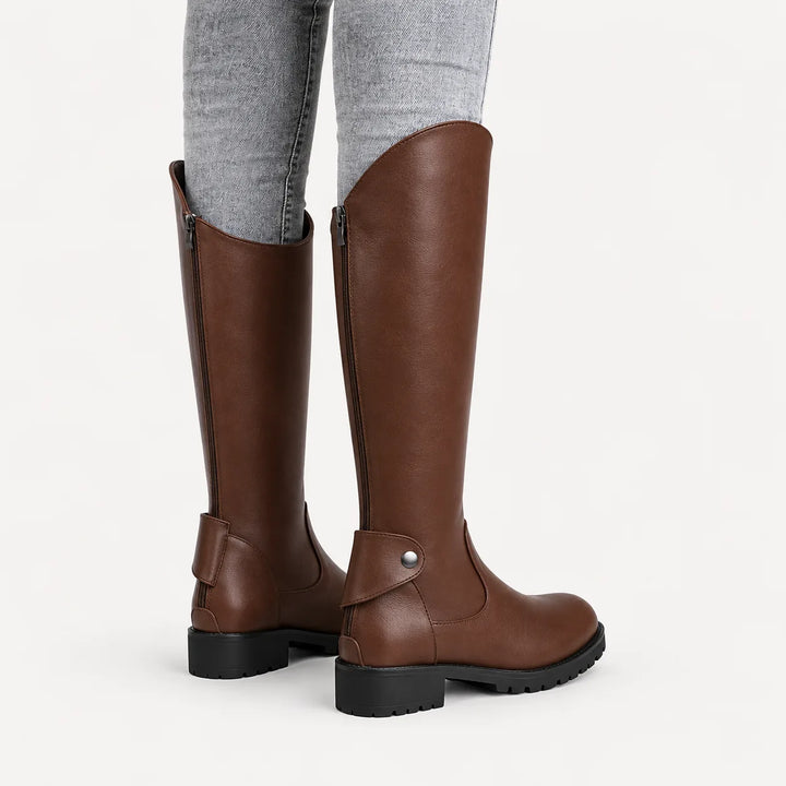 Knee-high laarzen met blokhak