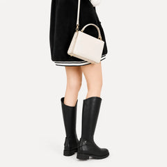 Knee-high laarzen met blokhak