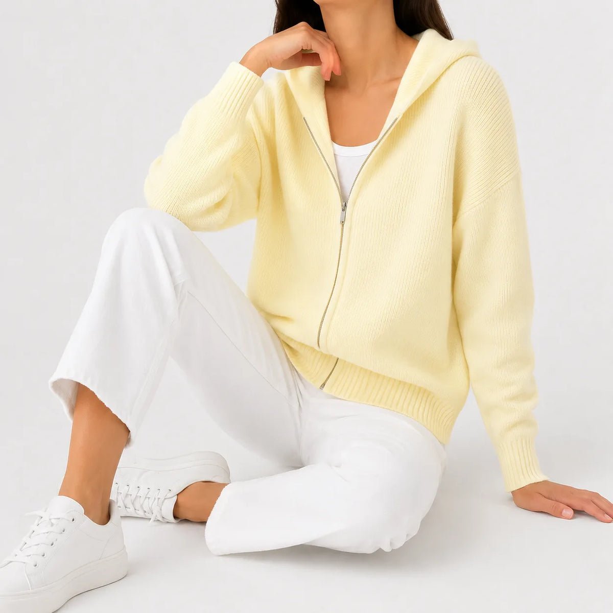 Zip-up hoodie met lange mouwen