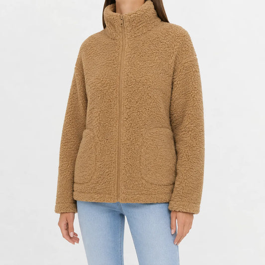 Fleece jacket met rits