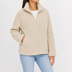 Fleece jacket met rits