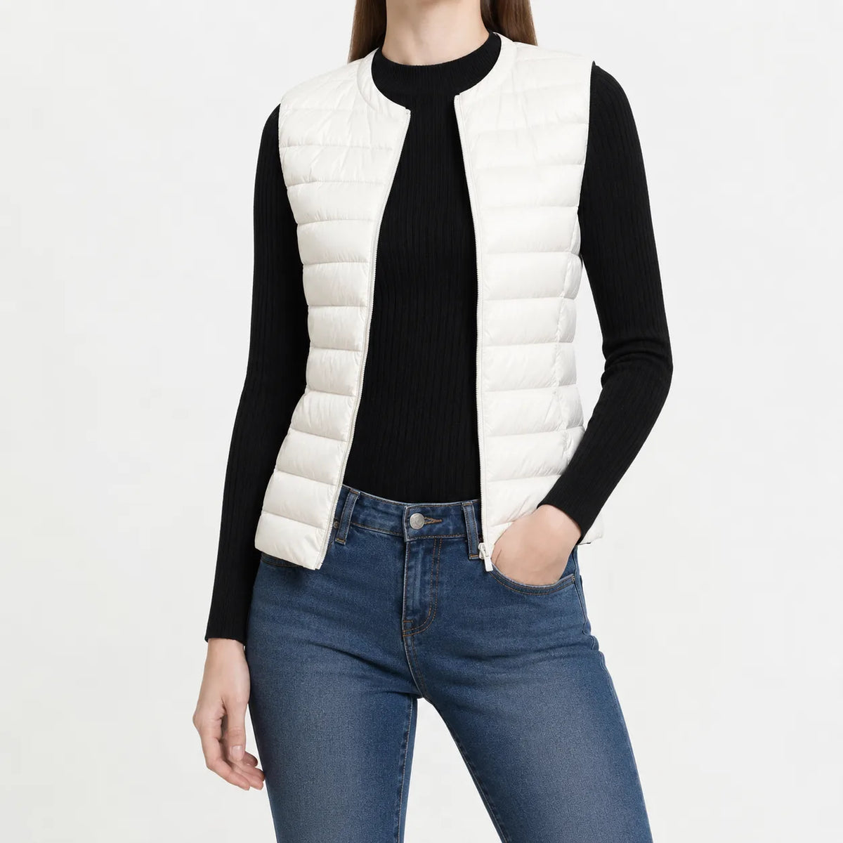 Lichtgewicht quilted gilet