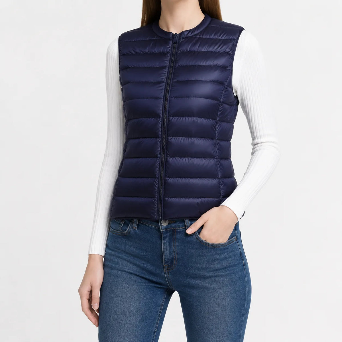 Lichtgewicht quilted gilet