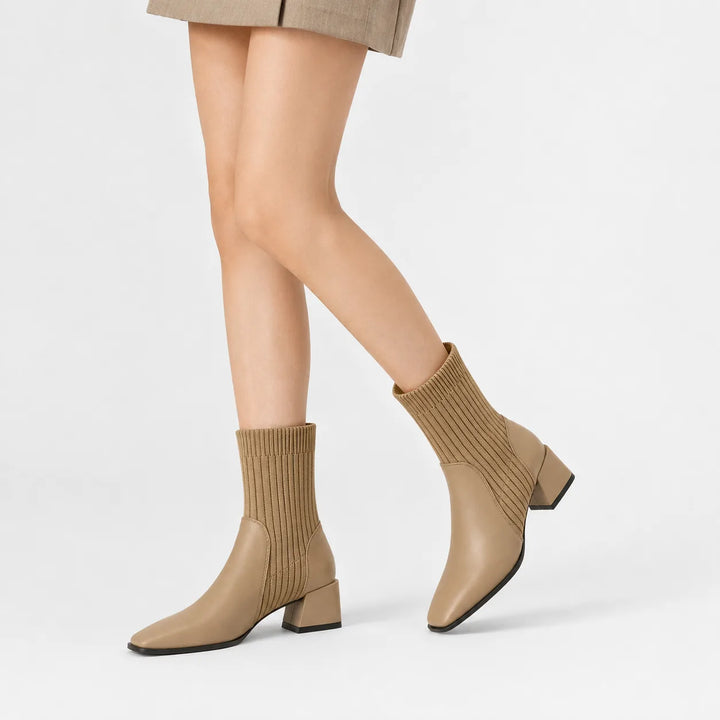 Chelsea boots met blokhak