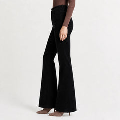 Bootcut broek met corduroy