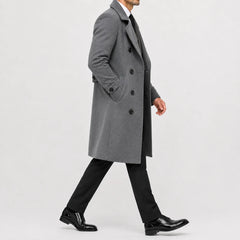 Trenchcoat met double-breasted sluiting