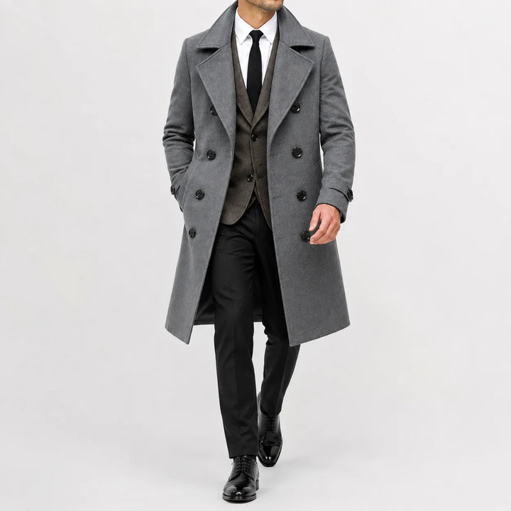 Trenchcoat met double-breasted sluiting