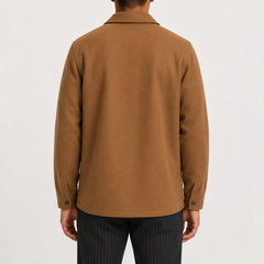 Overshirt met mandarin kraag