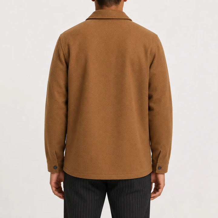 Overshirt met mandarin kraag
