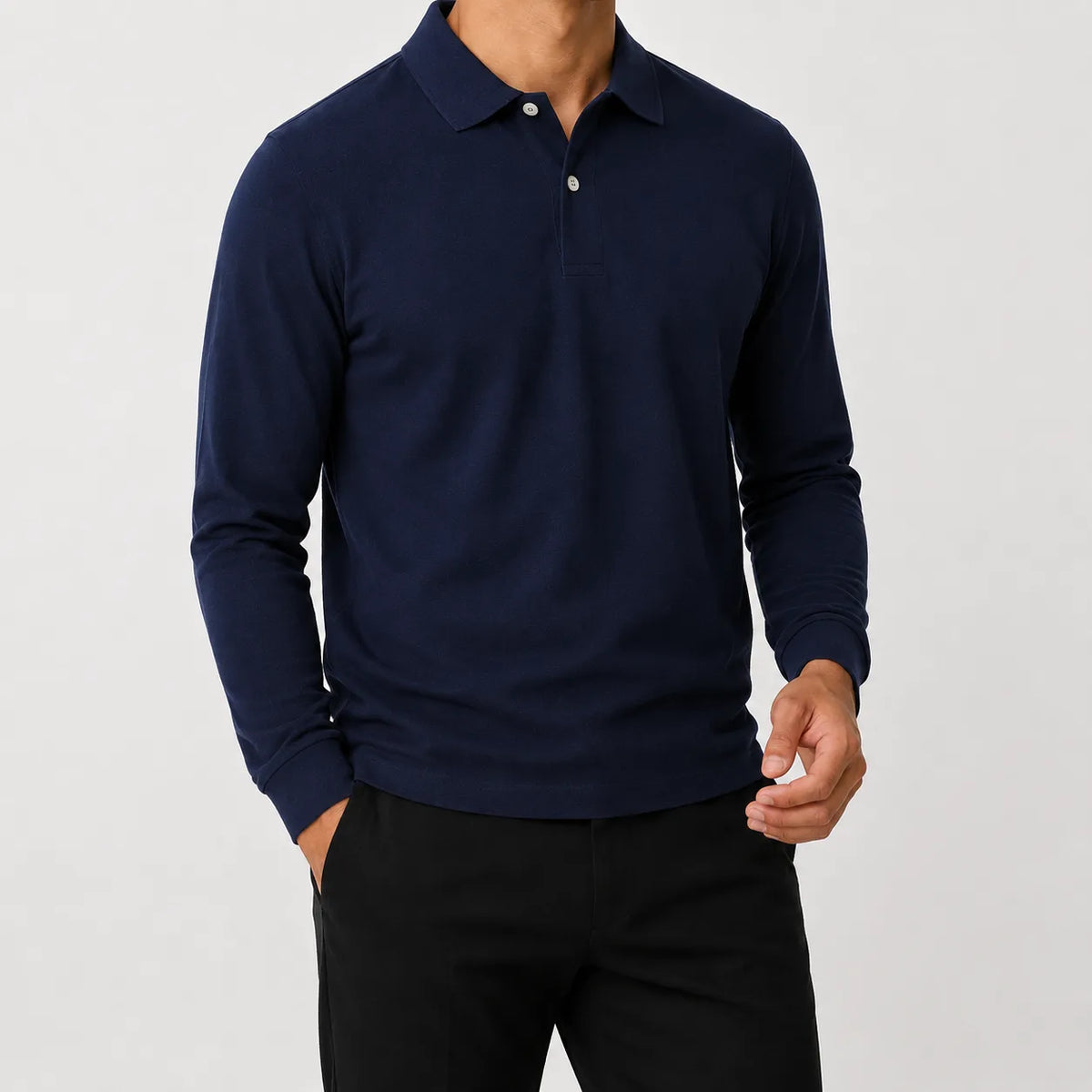 Polo met lange mouwen