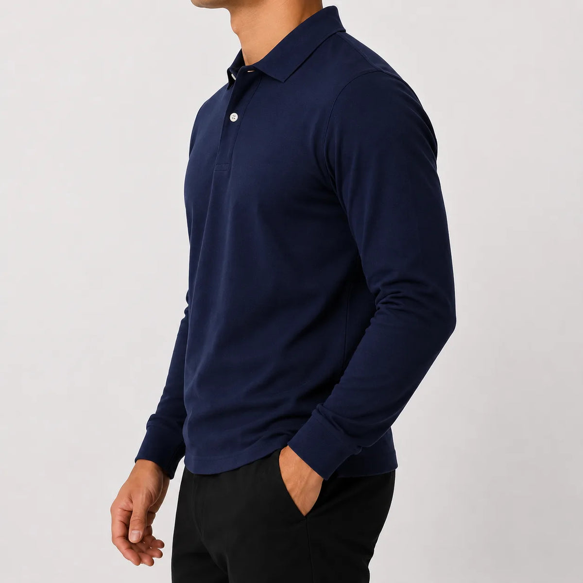 Polo met lange mouwen