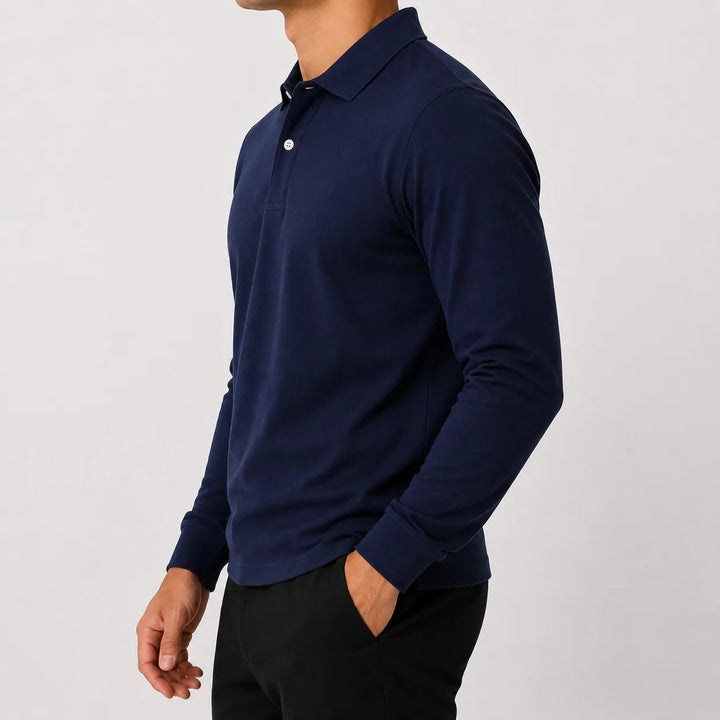 Polo met lange mouwen