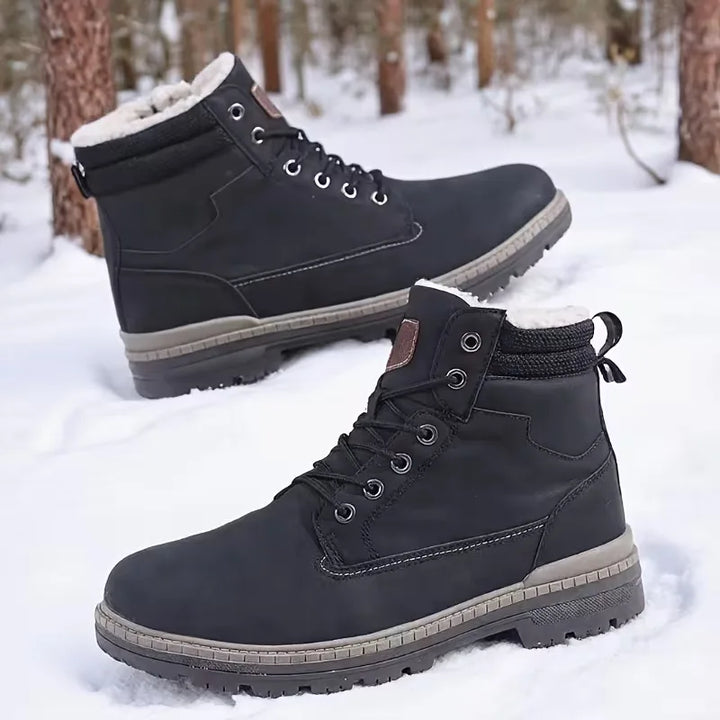 Veterschoenen boots met zijrits
