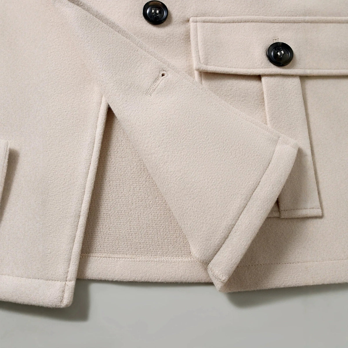 Trenchcoat met dubbele knopen