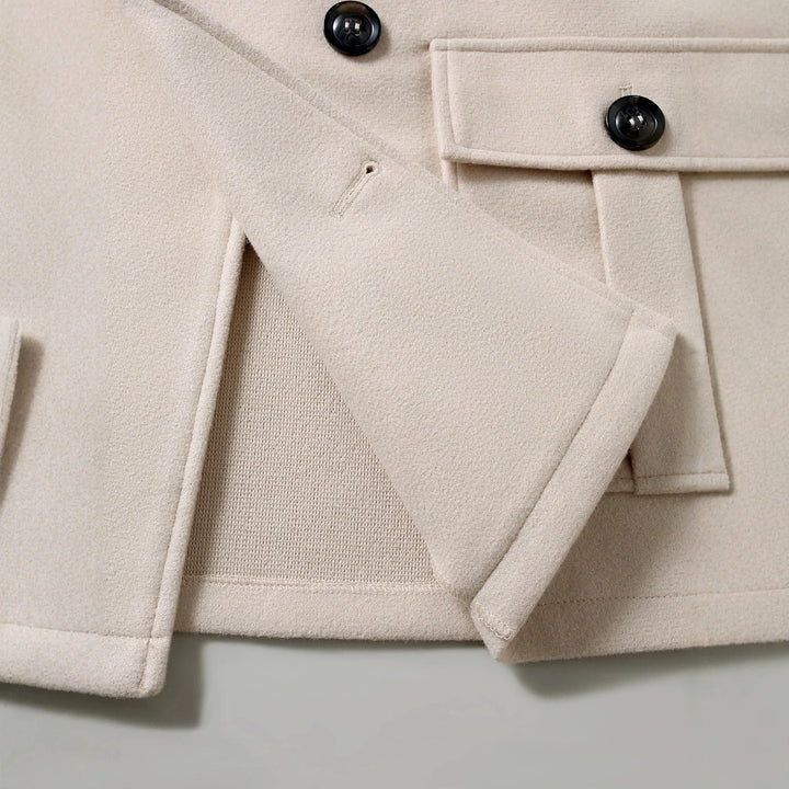 Trenchcoat met dubbele knopen