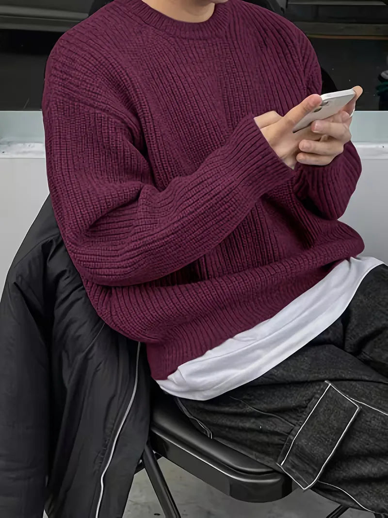 Oversized gebreide trui