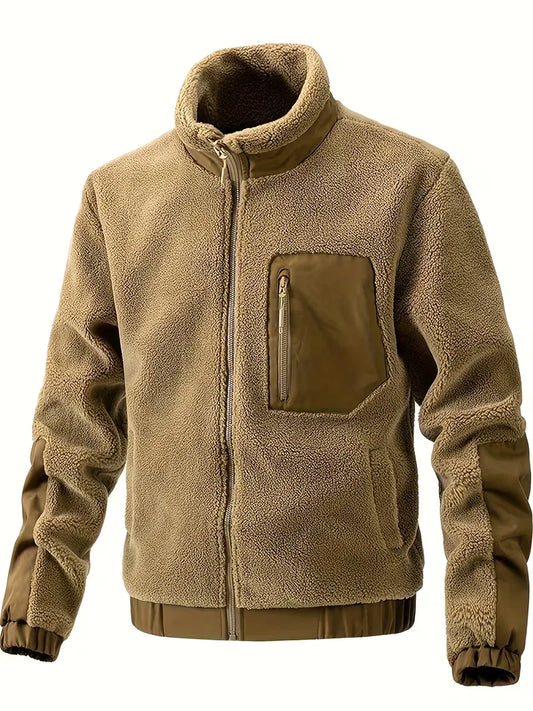 Bomberjack met fleece materiaal