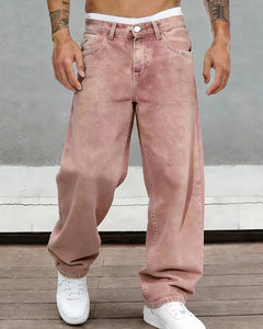 Straight jeans met vijf-pocket design