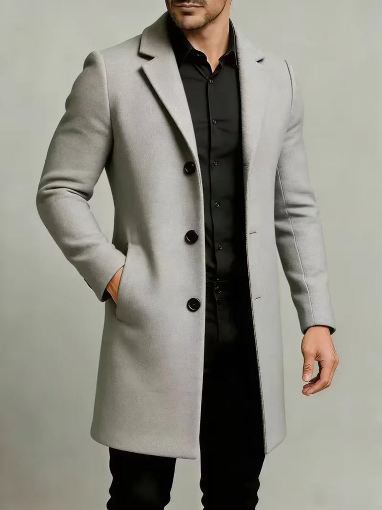 Trenchcoat met lapel collar