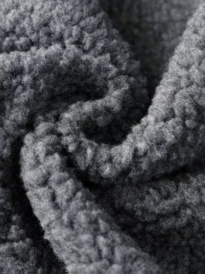 Puffer jacket met plush lining