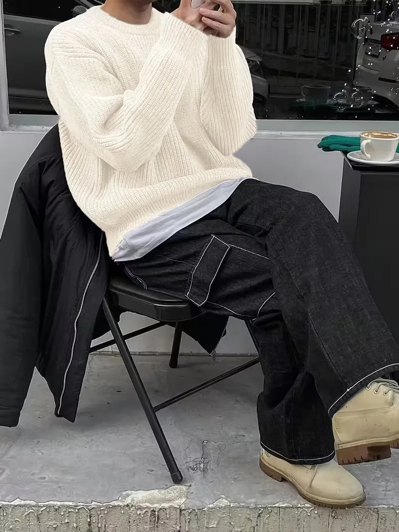 Oversized gebreide trui