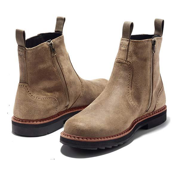 Fedde | Stijlvolle herenlaarzen in de kleur Khaki voor heren in Casual stijl geschikt voor alle seizoenen.