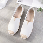 Fee | Canvas espadrilles met vintage print in de kleur Wit voor dames in Beach stijl ideaal voor de zomer.