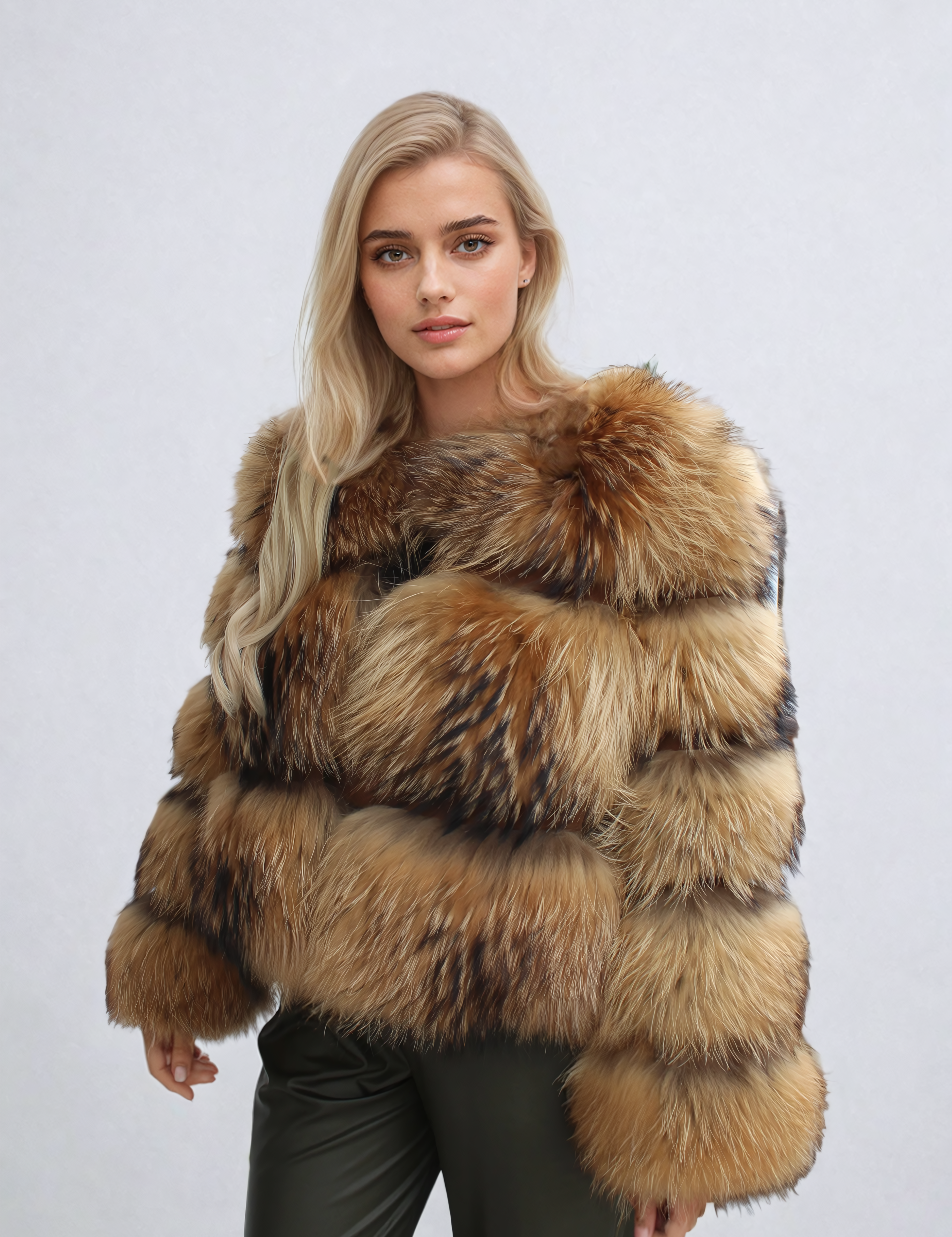 Feline | Stijlvolle warme dames mantel in de kleur Bruin voor dames in Lounge stijl ideaal voor de winter
