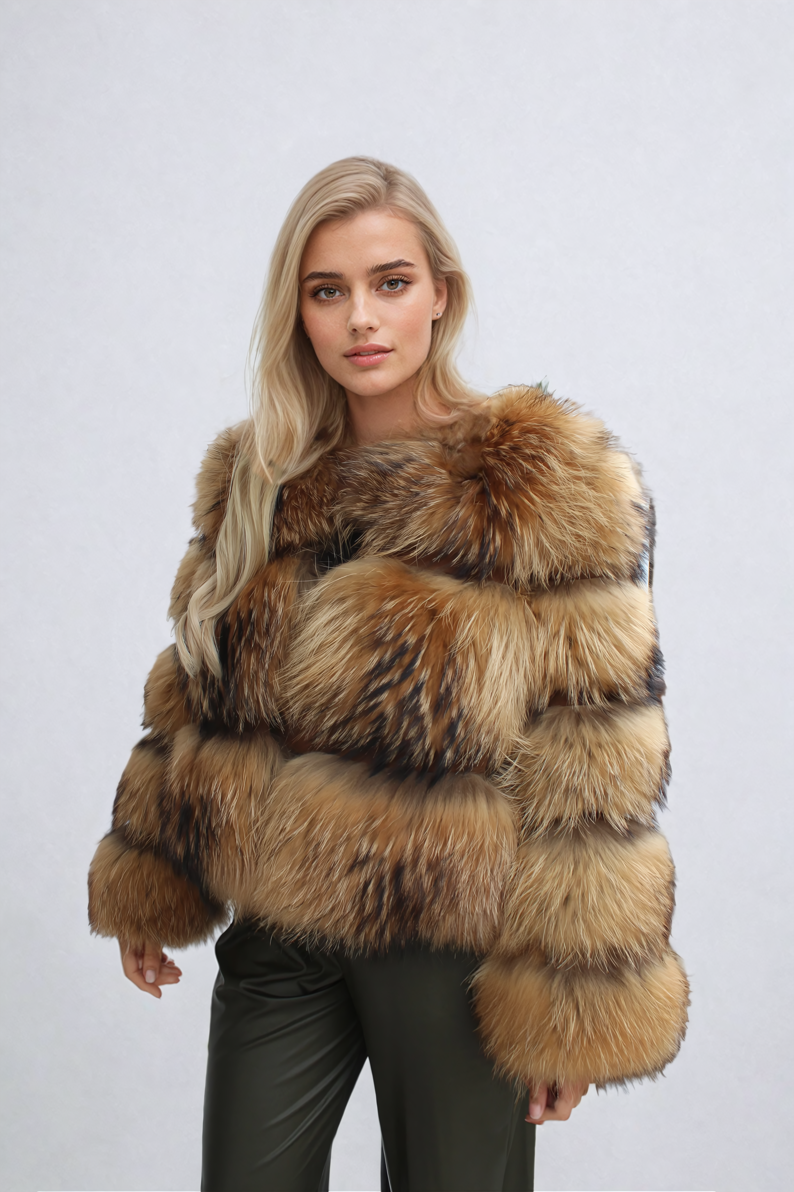 Feline | Stijlvolle warme dames mantel in de kleur Bruin voor dames in Lounge stijl ideaal voor de winter