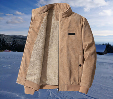 Felix | Luxe herenjas in de kleur Beige voor heren in stijl ideaal voor de herfst.