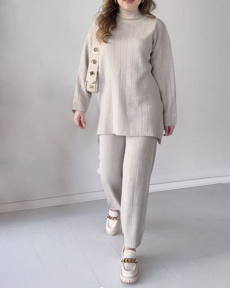 Femke | Dames 2-delige set in de kleur Wit voor dames in stijl ideaal voor de winter