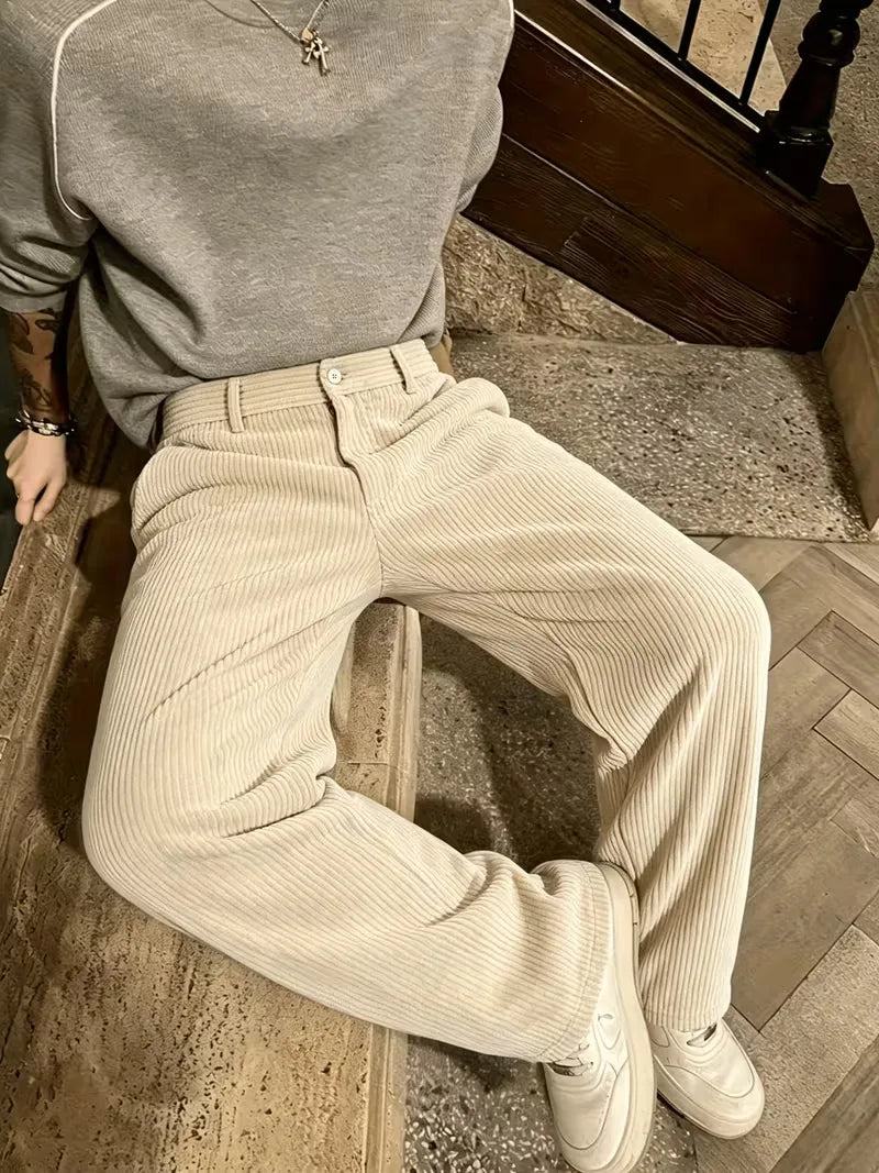 Pantalons corduroy straight leg