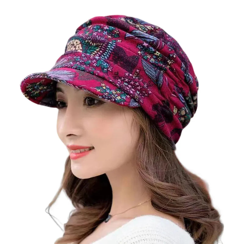 Fien | Stijlvolle winterpet in de kleur Rood voor dames in stijl ideaal voor de winter