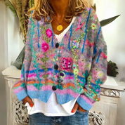 Fien | Warm modieus vest in de kleur Blauw voor dames in Lounge stijl ideaal voor de herfst.
