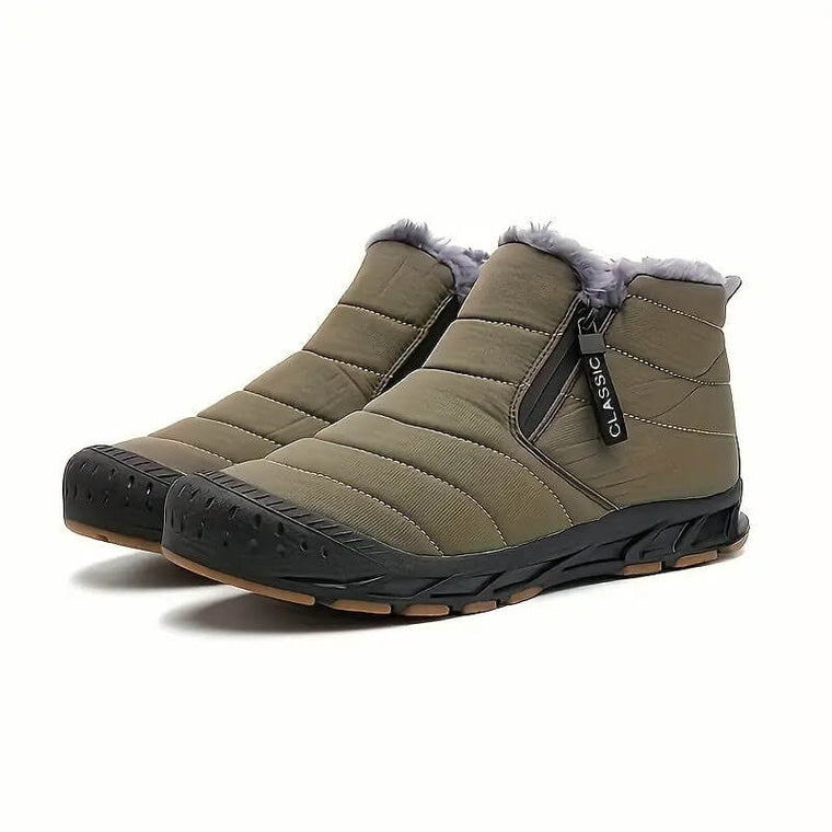 Finn | Comfortabele winterschoenen in de kleur Groen voor heren in stijl ideaal voor de winter