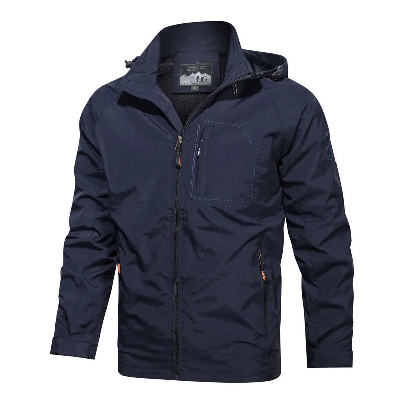 Finn | Heren zomerjas voor outdoor activiteiten in de kleur Blauw voor heren in Outdoor stijl ideaal voor de lente.